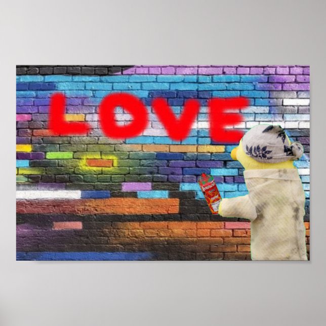 Love Graffiti wall art. poster (Devant)