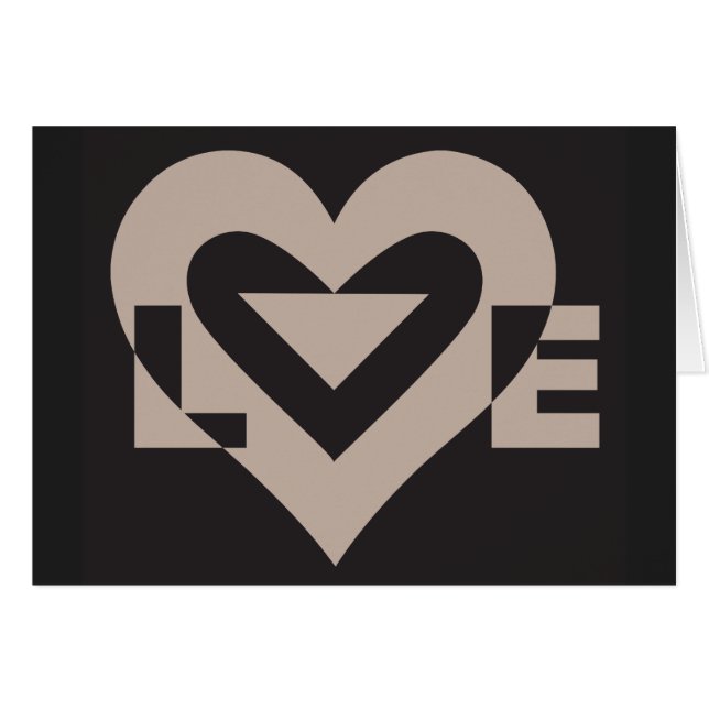 Love Grey sur Black (Devant horizontal)