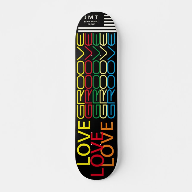 LOVE GROOVE   JMT Planche de Skateboard 7 3/4" (Devant)
