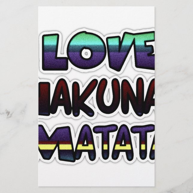 Love Hakuna Matata Cadfts (Devant)