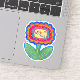 Love Heals Fun Flower Inspirivity Sticker