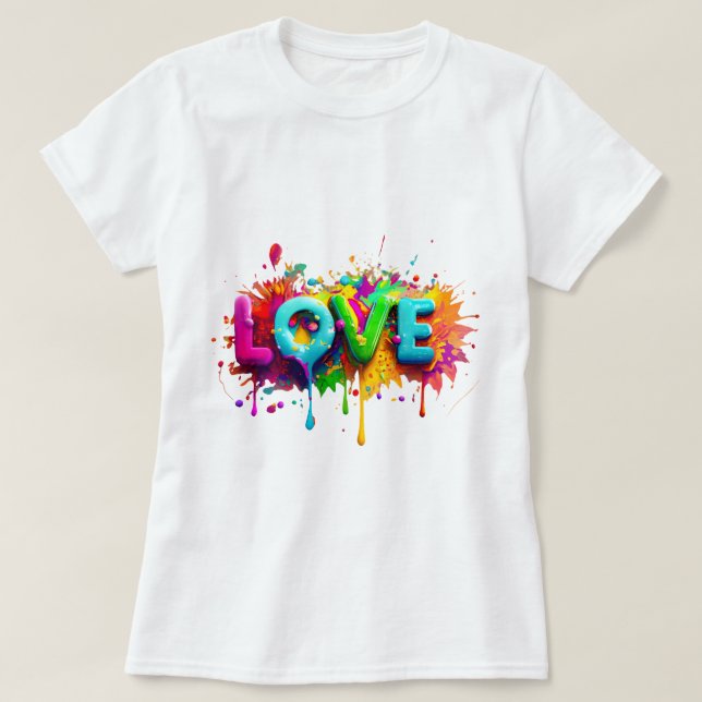 Love Heart Aesthetic Girl T-Shirt 💕 (Design devant)