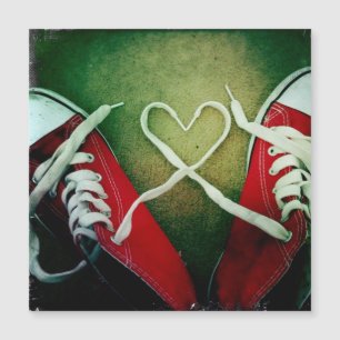 Love Heart Laces y2k - Red Basket Grunge
