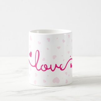 "Love" Heart Pattern Coffee Mug