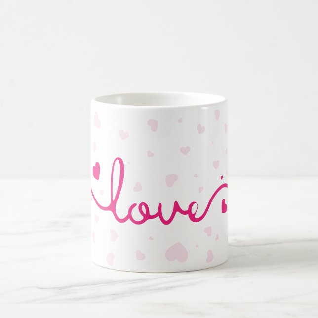 "Love" Heart Pattern Coffee Mug (Centre)