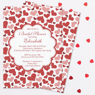 Love Heart Spring Invitation de douche nuptiale