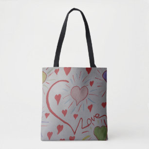 Love Hearts Sac fourre-tout