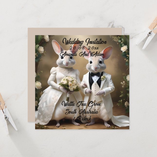 "Love Hops Down Under : A Bilby Mariage Celebratio (Devant/Arrière en situation)