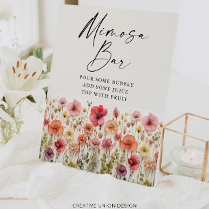 Love In Bloom Fête des mariées Panneau barre Mimos