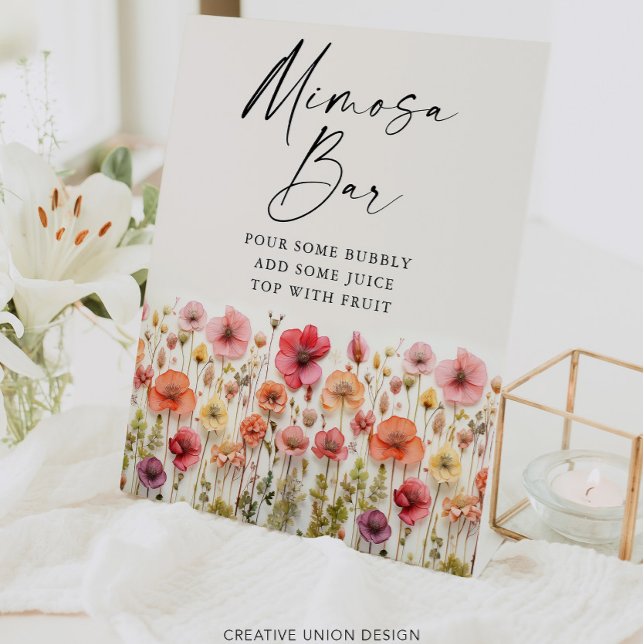 Love In Bloom Fête des mariées Panneau barre Mimos (Créateur téléchargé)