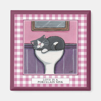 Love is a Porcelain Sink v.3 - Cat Magnet