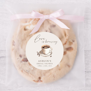 Love is Brewing Autocollant pour enterrement de vi