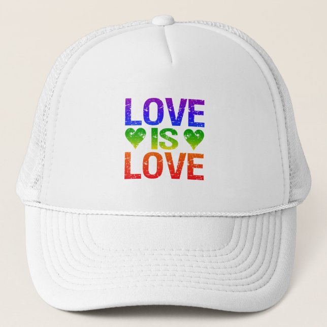 Love Is Love casquette - choisissez la couleur (Devant)