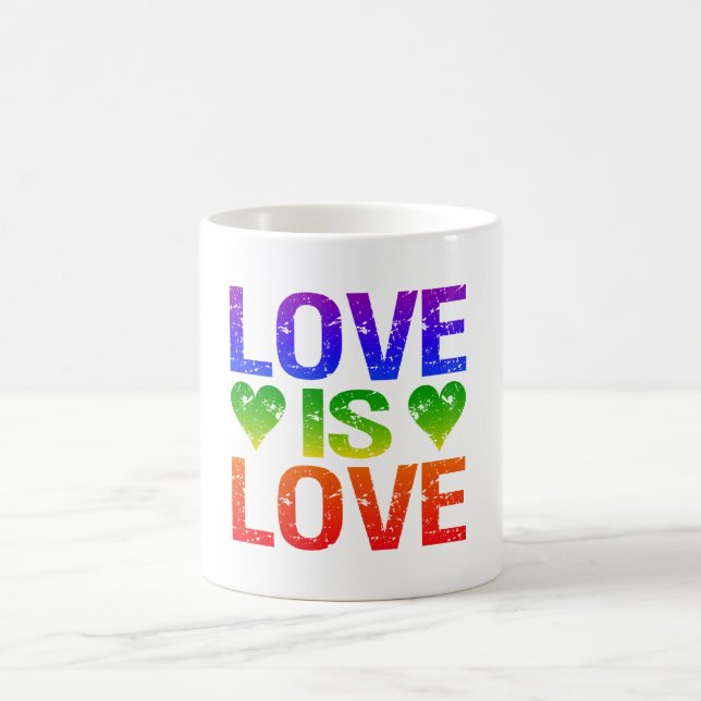 Love Is Love mug - choisir style & couleur (Centre)