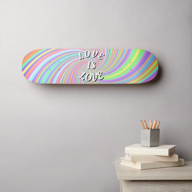 Love Is Love Pride Skateboard (Art mural (Horz))