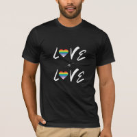 LOVE is LOVE Rainbow LGBTQIA Drapeau, T-shirt Prid