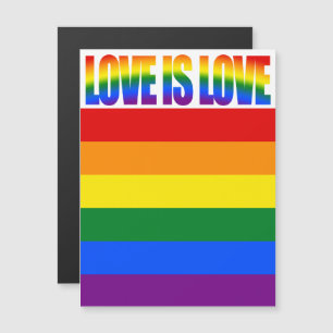 Love is Love Text Gay pride LGBT Rainbow Flag