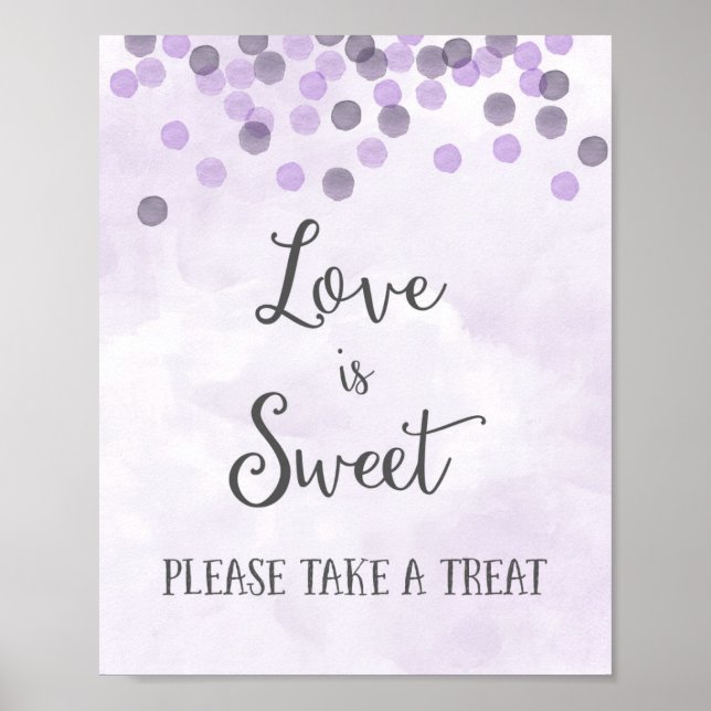 Love is Sweet Mariage Poster Imprimer (Devant)