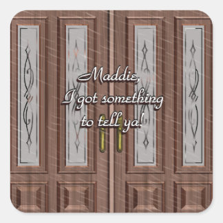 Love Knocks Sur Sticker De Porte Avant