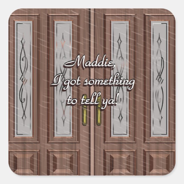 Love Knocks Sur Sticker De Porte Avant (Devant)