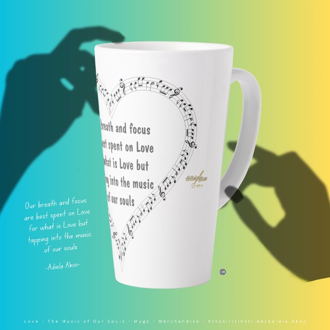 Love Latte Mug par la poète Adiela Akoo (Love Latte Mug by Poet Adiela Akoo. Shop my store for more fab finds & gr8t gift ideas - get it now!)