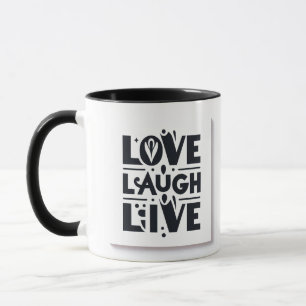 Love Lauder Live in Black Mug