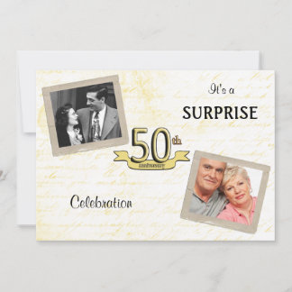 Love Letters Golden Anniversary Party invitation