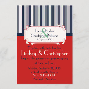 Love Lettres Nautical Wedding Invitations