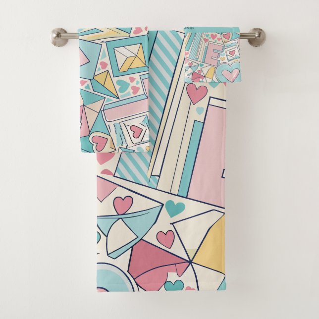 Love Lettres Pastel Motif personnalisé (En situation)