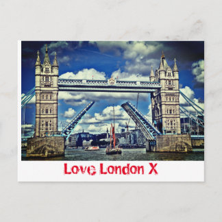 Love London X - Tower Bridge Carte postale
