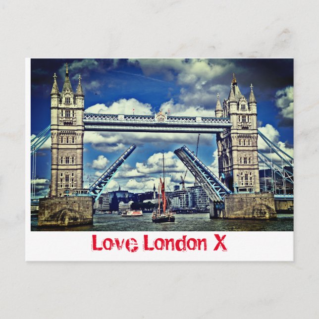 Love London X - Tower Bridge Carte postale (Devant)