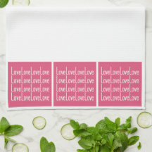 Love Love Love Love Kitchen Serviettes