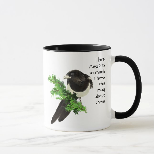 Love MAGPIES tellement je me moque Citer Mug (Droite)