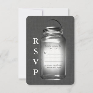 Love Mason Jars Vintage RSVP