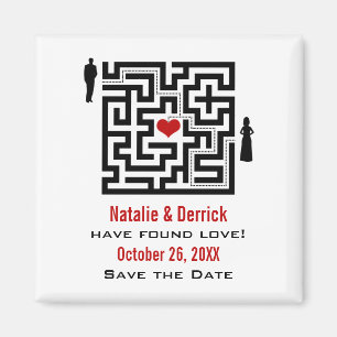 Love Maze Save the Date Magnet