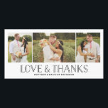 Love & Merci Boho | Carte photo mariage Merci<br><div class="desc">Photographies fournies avec la permission de ©Blush Photography</div>