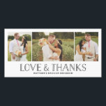 Love & Merci Boho | Carte photo mariage Merci<br><div class="desc">Photographies fournies avec la permission de ©Blush Photography</div>