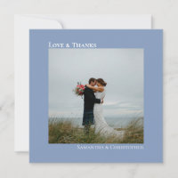 Love & Merci Minimalist Dusty Blue Mariage photo
