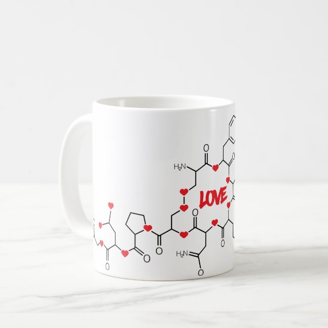 Love Molecule Mug Design (Devant gauche)