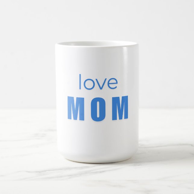 Love Mom Blue Newborn mug (Centre)