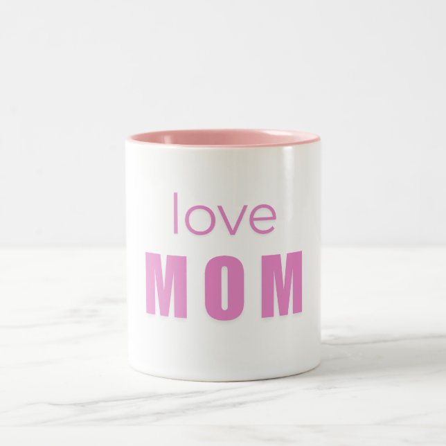 Love Mom Mug – Sweet Gift for Mother’s Day (Centre)