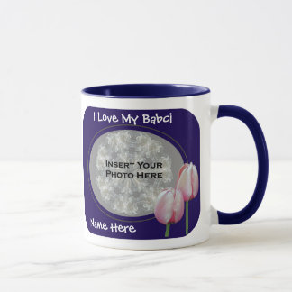 Love My Babci Tulips Rose Polonaise Grand-mère Mug