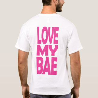 Love My Bae - Bold Pink Back Imprimer T-shirt