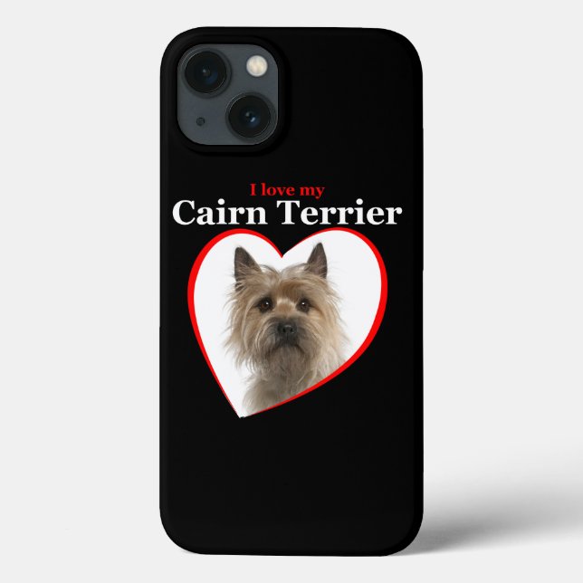 Love My Cairn Terrier coque iphone (Verso)