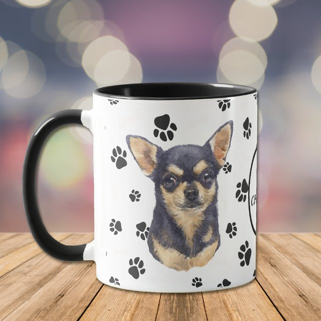 Love My Chihuahua Chien Pawprint Mug (Créateur téléchargé)