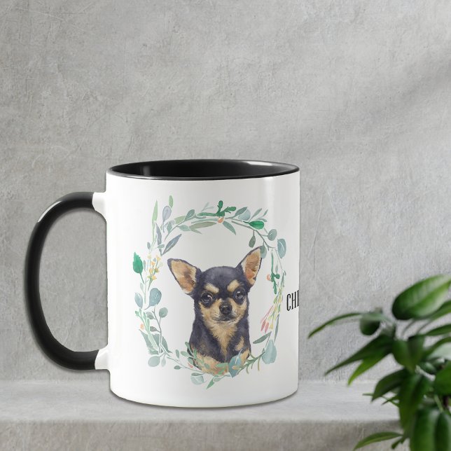 Love My Chihuahua Wreath Coffee Mug (Créateur téléchargé)