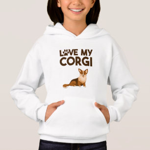 LOVE MY CORGI with Dog Illustration
