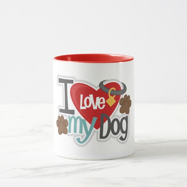 Love My Dog 11 oz Combo Mug (Centre)