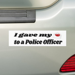 Love My Police Agent Bumper Sticker