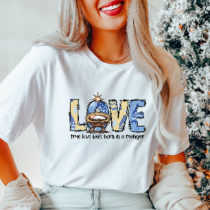 LOVE Nativité T-shirt Noël
